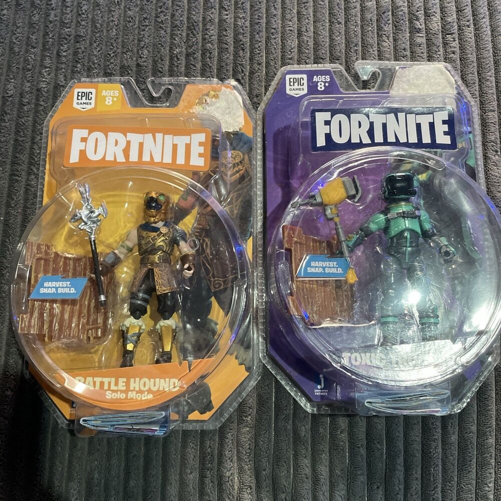 Fortnite Calamity & Toxic Trooper 4” Action Figure Unopened Solo Mode Set
